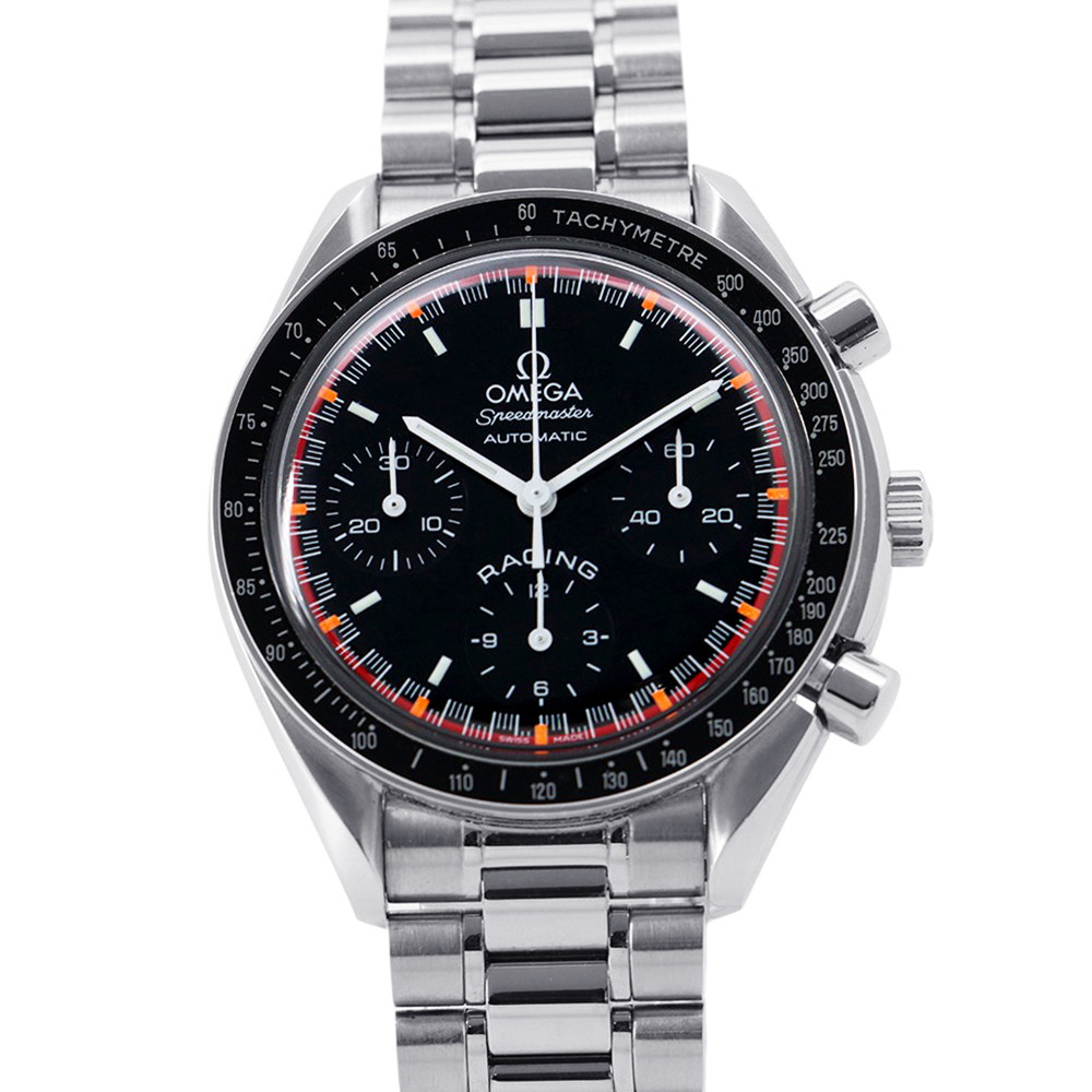 オメガ スピードマスター レーシング ミハエル・シューマッハ 世界限定6000本 3518.50 OMEGA 腕時計 黒文字盤 【安心保証】 【中古】 オメガ スピードマスター OMEGA オメガ 中古