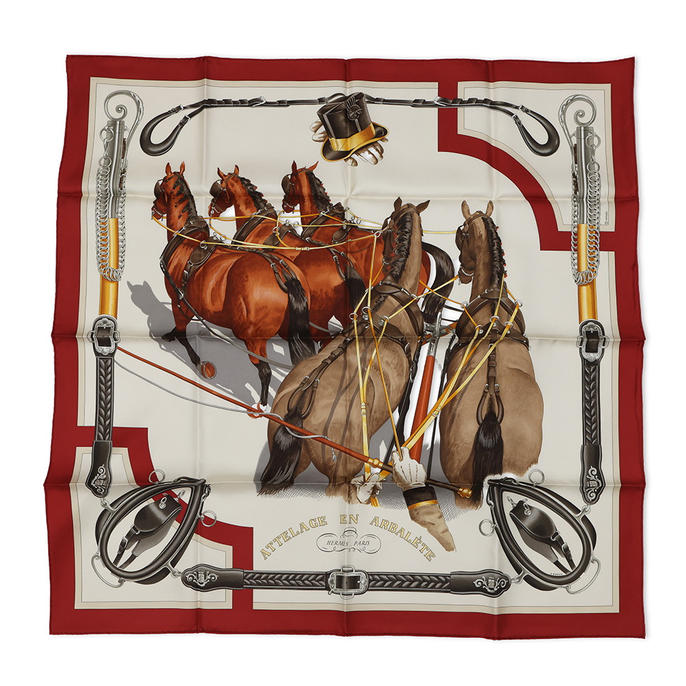 楽天市場】エルメス HERMES スカーフ カレ90 Concours detriers