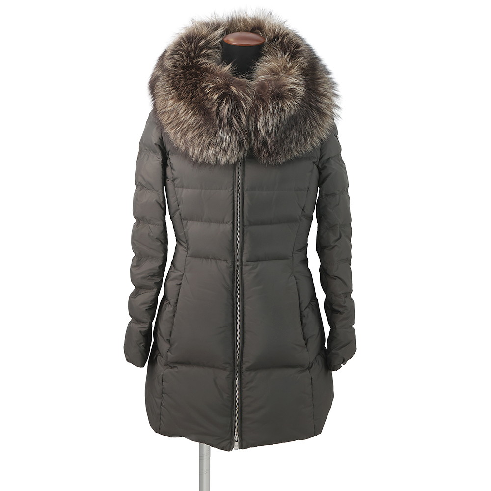 美品　プラダ　フード付きコート PRADA（プラダ） ウールコート P685QK 13L1 レディース シングル