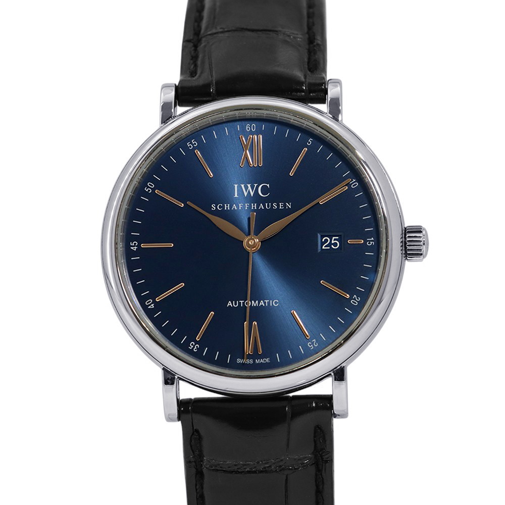 IWC ポートフィノ オートマティック IW356523 腕時計 ウォッチ ブルー文字盤 【安心保証】 【中古】 IWC ポートフィノ IWC 中古