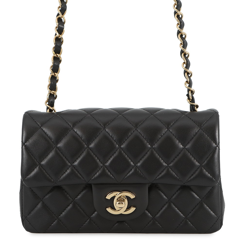 シャネル チェーンショルダーバッグ ミニ マトラッセ 20 ココマーク ラムスキン A69900 CHANEL 黒 【安心保証】 【中古】 シャネル バッグ レディース CHANEL BAG