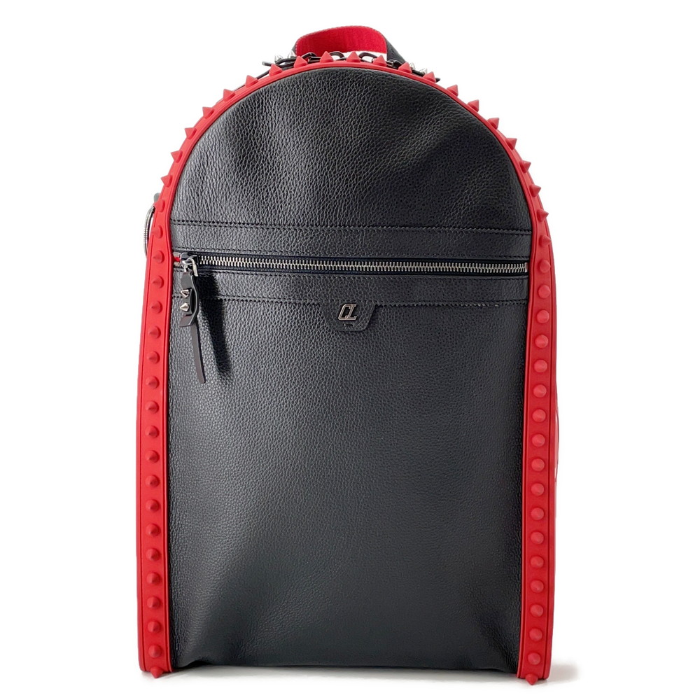 クリスチャン・ルブタン リュック バックパリ バックパック 1225145 Christian Louboutin 黒 【安心保証】 【中古】 クリスチャン・ルブタン バッグ メンズ Christian Louboutin BAG