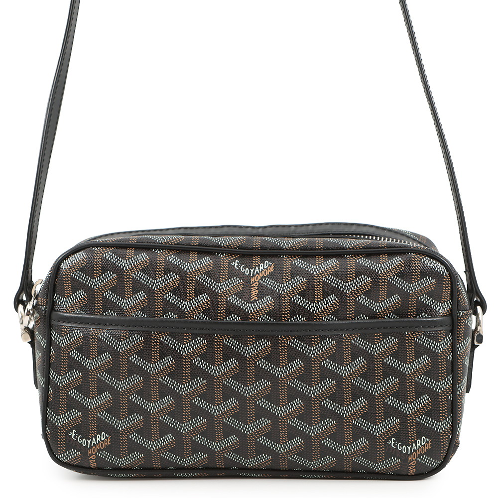 ゴヤール ショルダーバッグ カップヴェールPM PVC レザー CAPVE2PMLTY01CL01P GOYARD 黒 【安心保証】 【中古】 ゴヤール バッグ GOYARD BAG