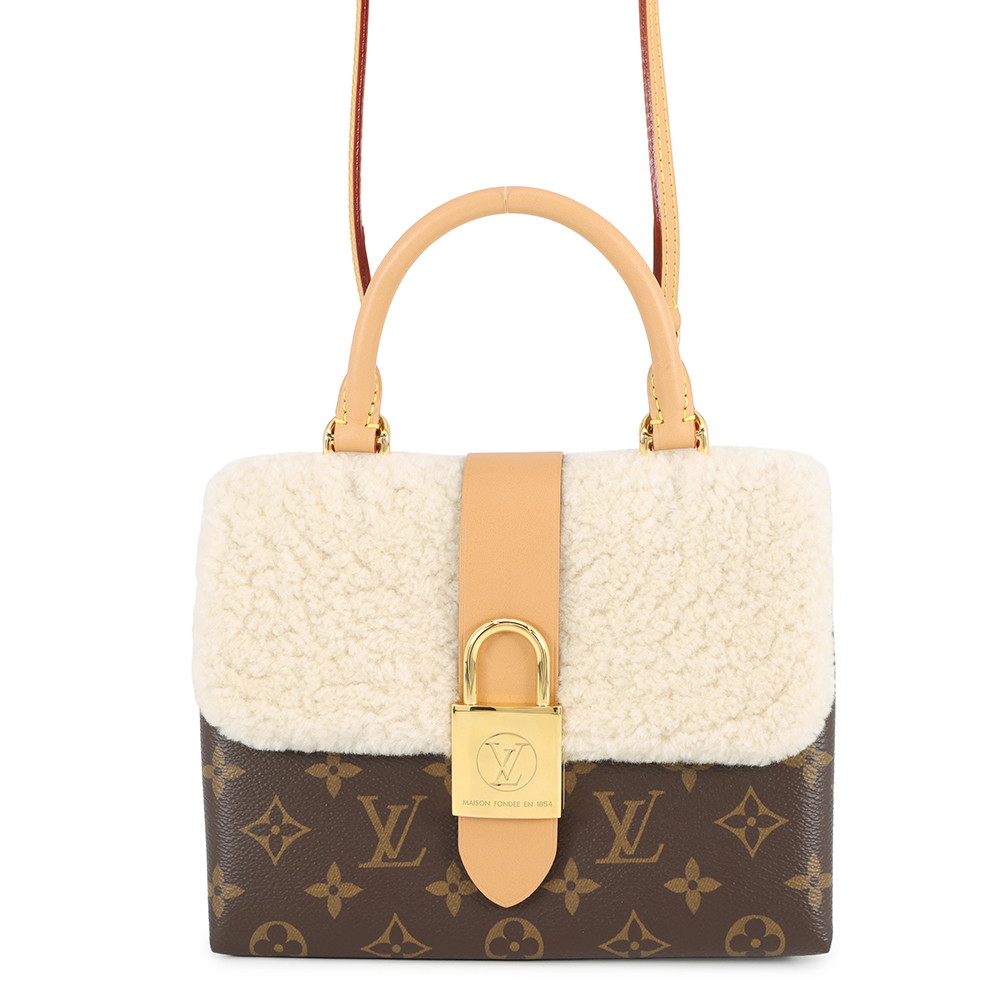 ルイヴィトン ハンドバッグ モノグラム/ムートン ロッキーBB M46318 LOUIS VUITTON 2way 【安心保証】 【中古】 ルイヴィトン モノグラム バッグ レディース LOUIS VUITTON BAG