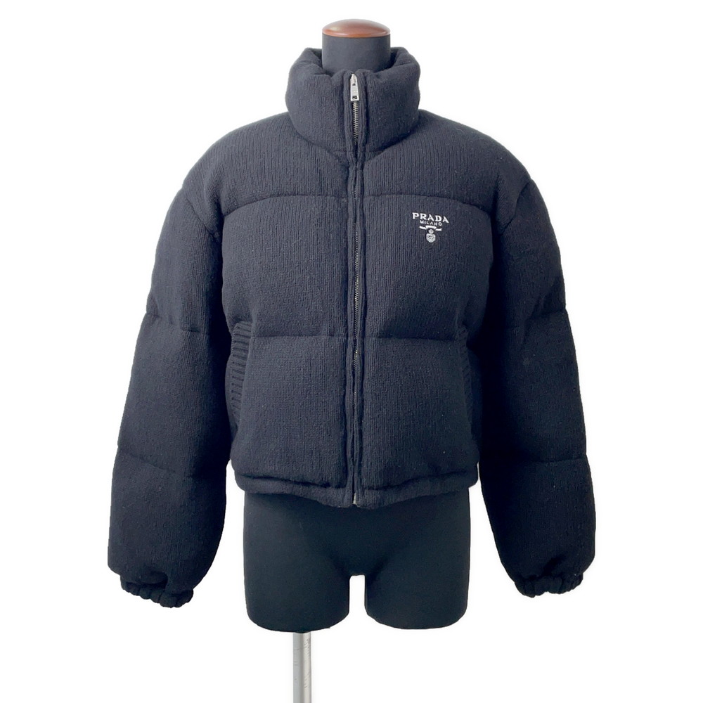 楽天市場】PRADA プラダ ダウン コート ロング ブラック 黒 38(M
