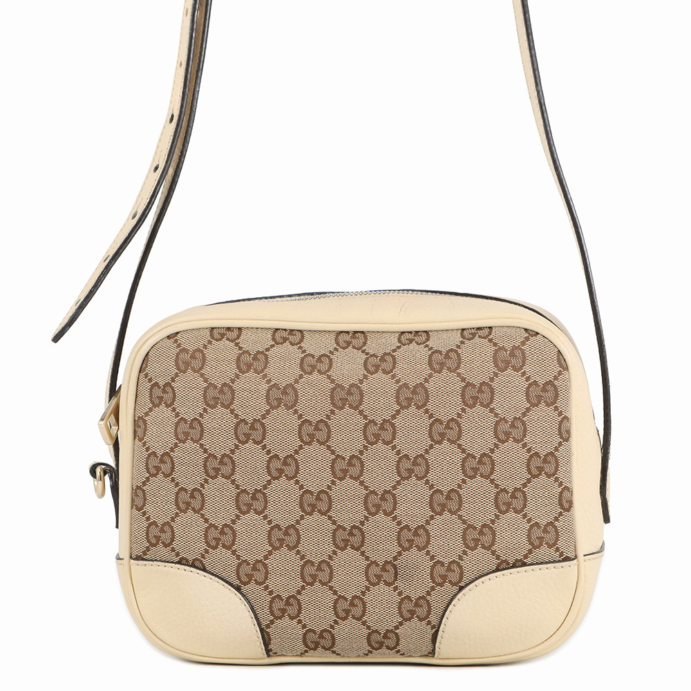 楽天市場】グッチ ショルダーバッグ GG ブラウン ナイロンキャンバスx