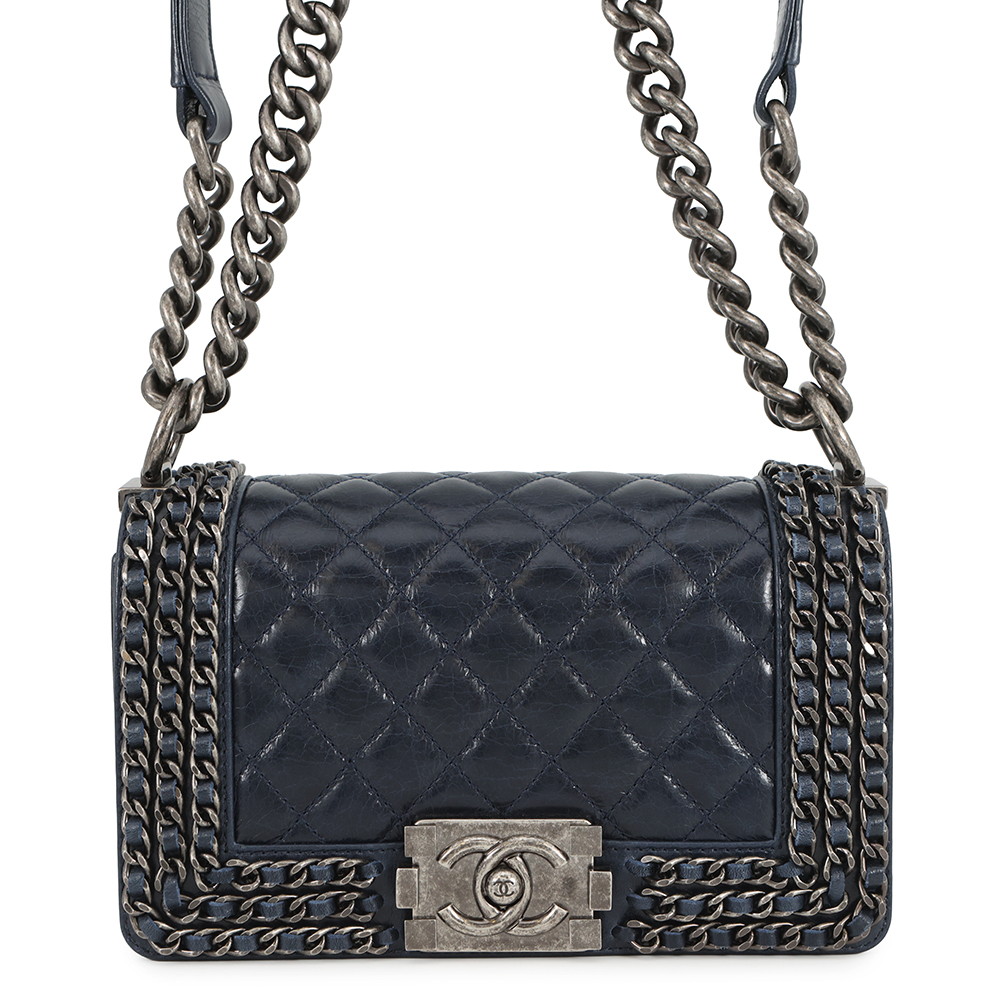 シャネル チェーンショルダーバッグ ボーイシャネル スモール マトラッセ ココマーク A67085 CHANEL 【安心保証】 【中古】 シャネル バッグ レディース CHANEL BAG 211,100円
