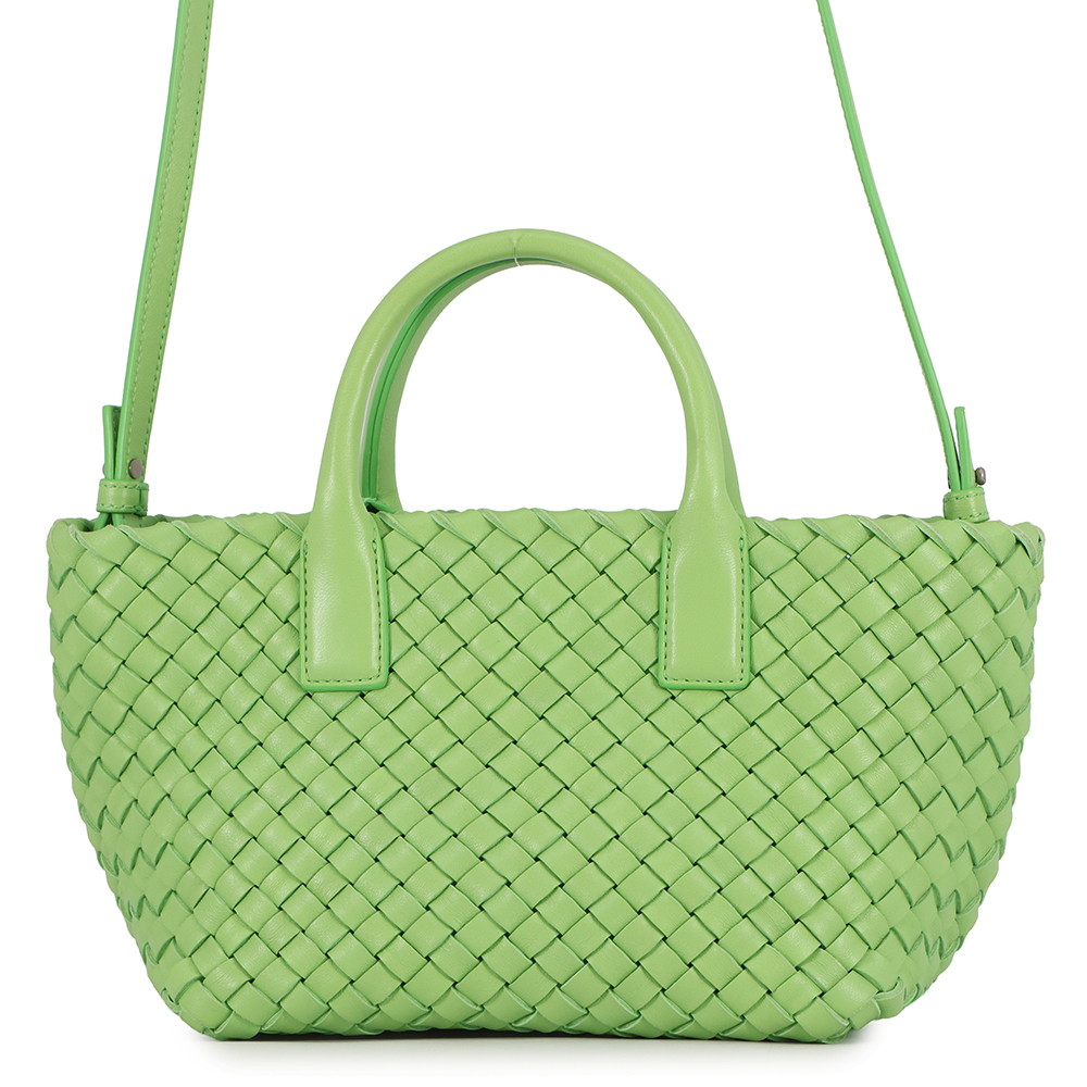 ボッテガヴェネタ ハンドバッグ イントレチャート カバ ミニ 709464 BOTTEGA VENETA 2way 【安心保証】 【中古】 ボッテガヴェネタ バッグ レディース BOTTEGA VENETA BAG
