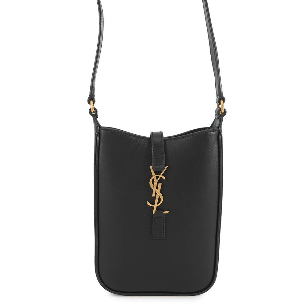 サンローランパリ ショルダーバッグ LE 5 A 7 ミニ バーティカル レザー 735214 SAINT LAURENT PARIS 黒 【中古】 サンローランパリ バッグ SAINT LAURENT PARIS BAG