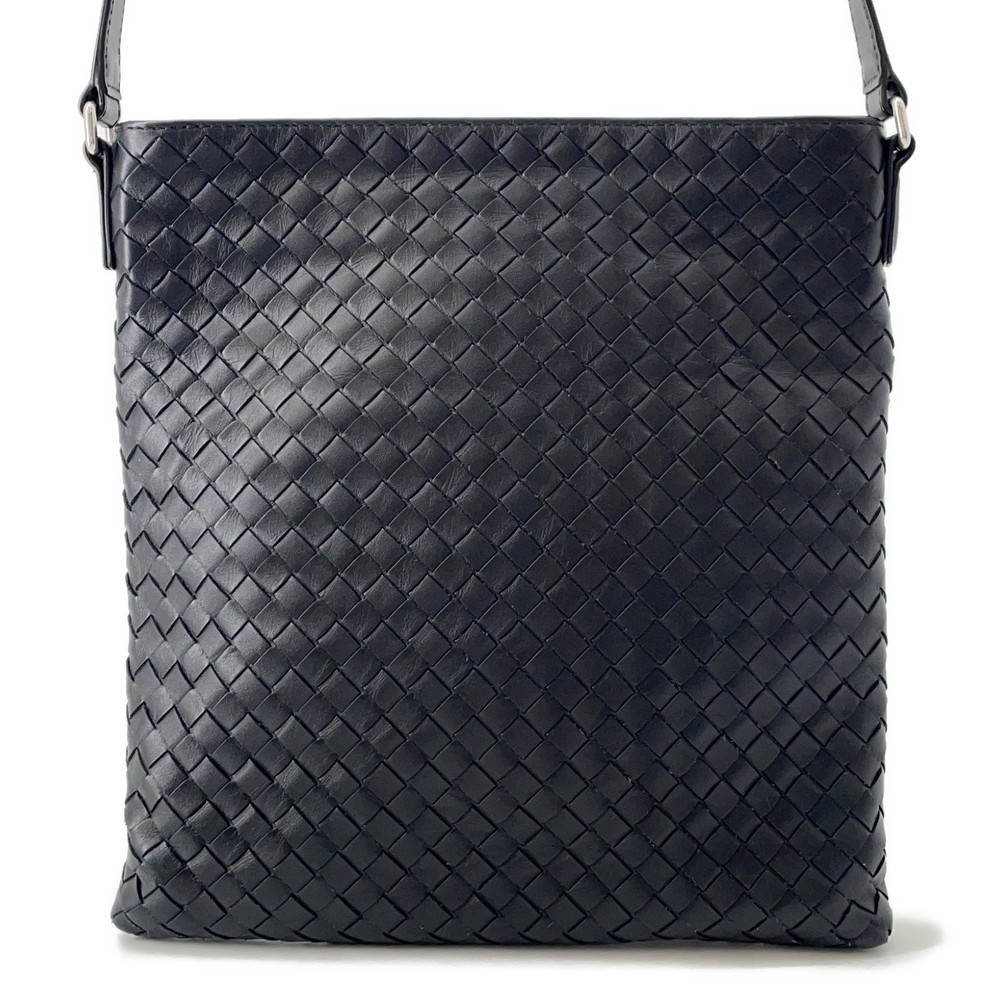 ボッテガヴェネタ ショルダーバッグ イントレチャート 577534 BOTTEGA VENETA 黒 【安心保証】 【中古】 ボッテガヴェネタ バッグ メンズ BOTTEGA VENETA BAG