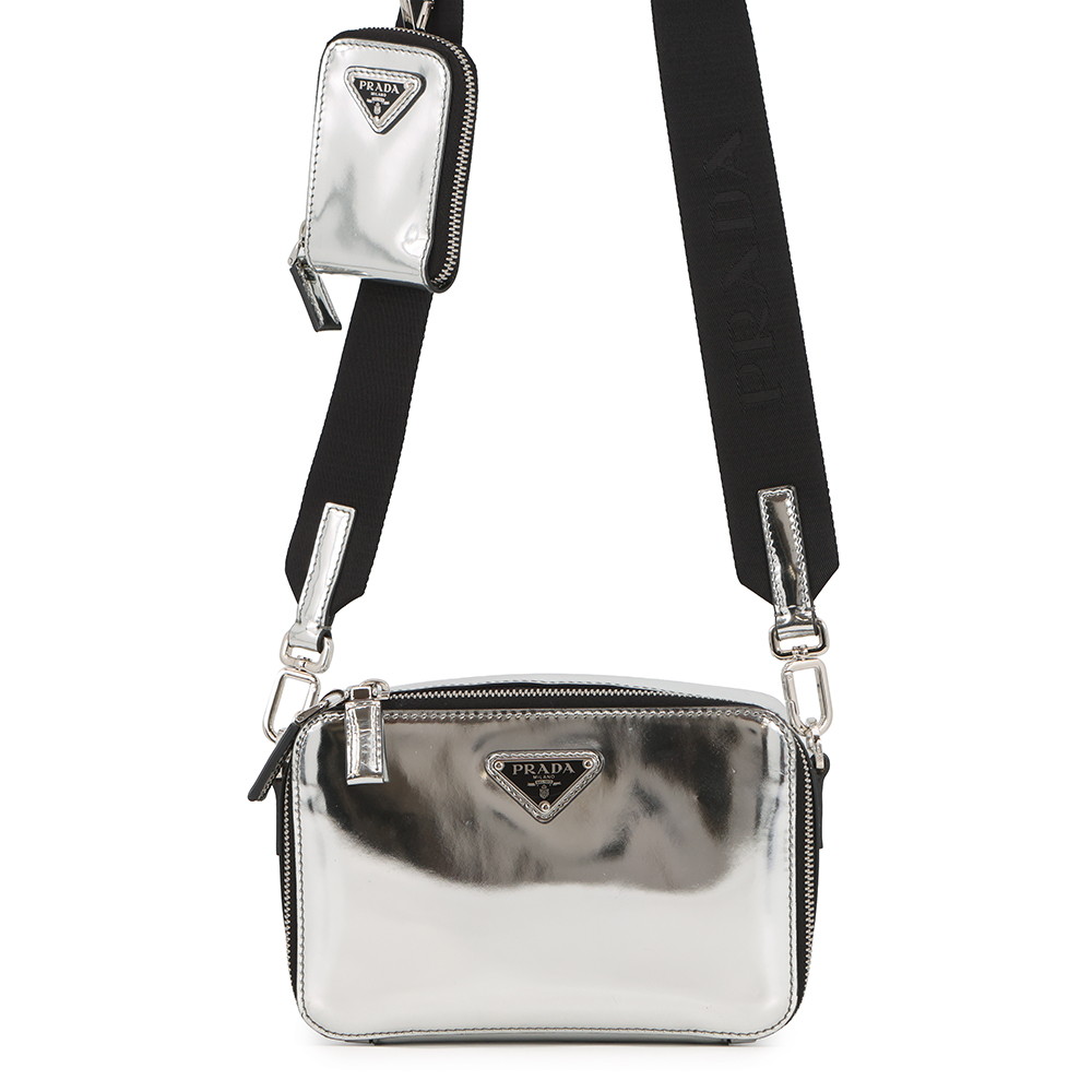 プラダ ショルダーバッグ トライアングルロゴ ブリック レザー 2VH070 PRADA バッグ 【安心保証】 【中古】 プラダ バッグ PRADA BAG