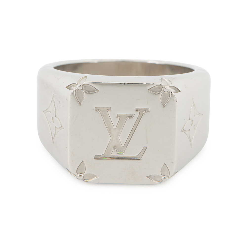 ルイヴィトン リング シグネットリング モノグラム サイズM 約20号 M62487 LOUIS VUITTON ヴィトン 指輪 アクセサリー メンズ 【安心保証】 【中古】 ルイ・ヴィトン リング メンズ LOUIS VUITTON