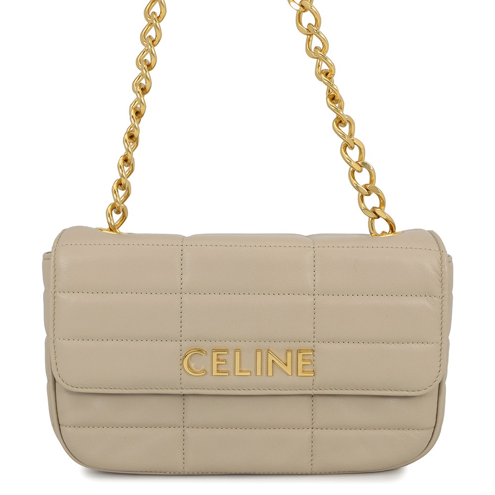 セリーヌ チェーンショルダーバッグ マトラッセ モノクローム 111273EPZ CELINE ワンショルダー 【安心保証】 【中古】 セリーヌ バッグ CELINE BAG