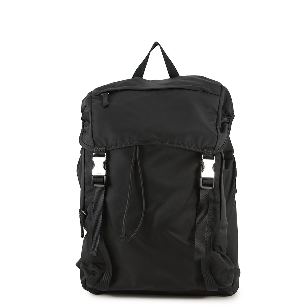 プラダ リュック バックパック ナイロン 2VZ062 PRADA バッグ リュックサック 黒 アウトレット品 【安心保証】 【中古】 プラダ バッグ PRADA BAG