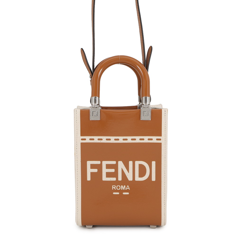 フェンディ ハンドバッグ サンシャイン ショッパー ミニ キャンバス 8BS051 2wayショルダーバッグ 【安心保証】 【中古】 フェンディ バッグ レディース FENDI BAG 72,820円