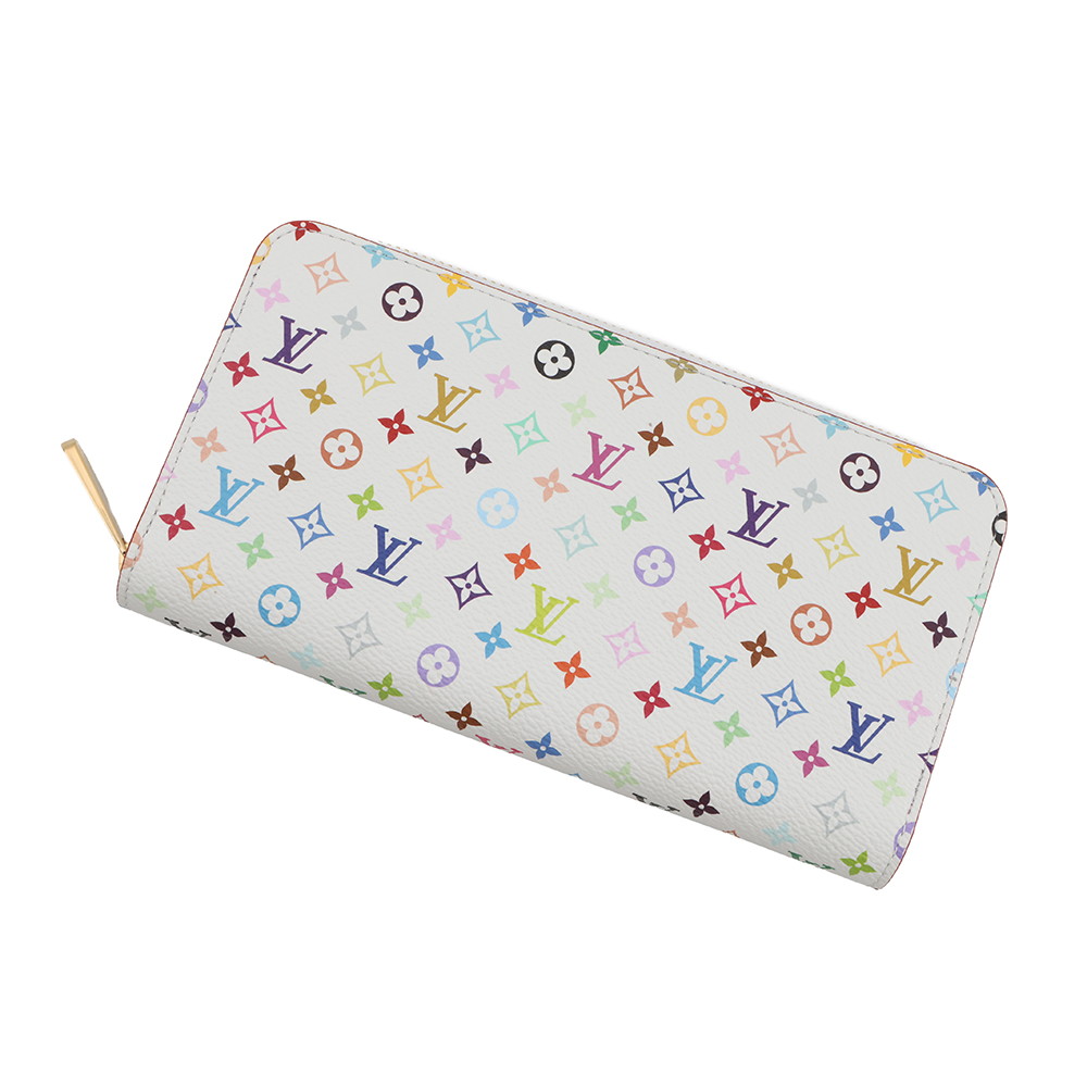 ルイヴィトン 長財布 モノグラム LV × TM ジッピー・ウォレット M13922 LOUIS VUITTON 村上隆コラボ ホワイト 白 ルイ・ヴィトン モノグラム 長財布 LOUIS VUITTON WALLET
