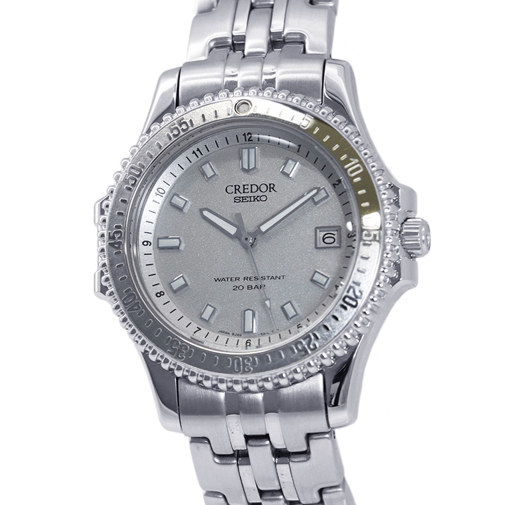 【半期決算大売り出し執り行なう中】 セイコー クレドール パシフィーク GCAX993 SEIKO ウォッチ しろがね色文字記号盤 【楽になること引き受ける】 【中古】 セイコー クレドール SEIKO セイコー 中古