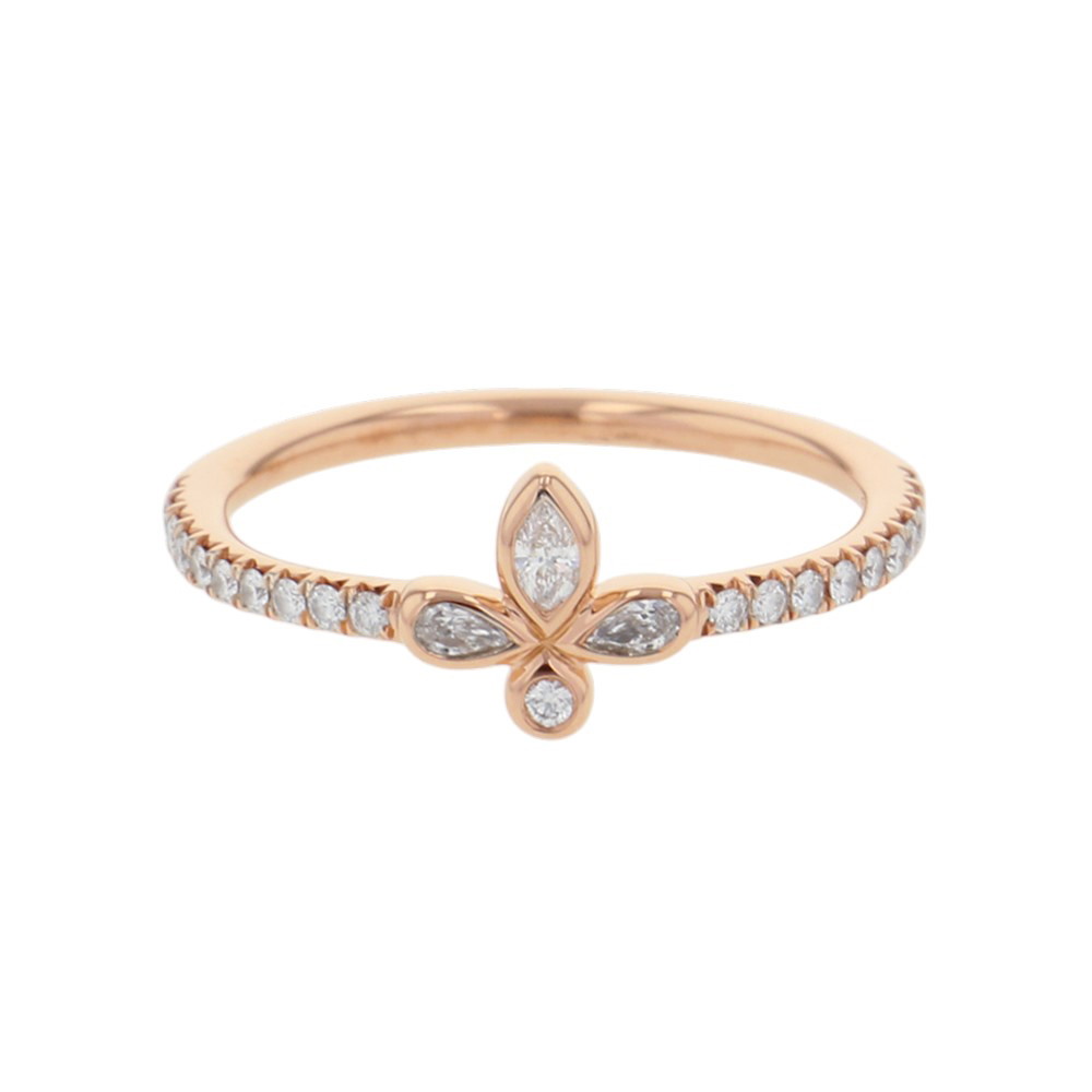 ティファニー リング フルール ド リス ダイヤモンド K18PGピンクゴールド リングサイズ約9号 Tiffany&Co. 指輪 ユリ 花 【安心保証】 【中古】 ティファニー フルールドリス ダイヤモンド Tiffany&Co. 中古