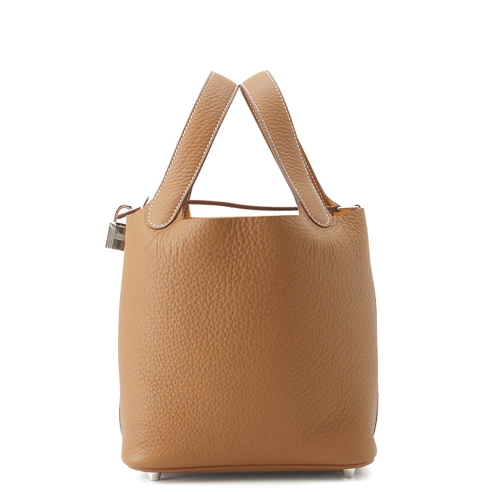 エルメス ハンドバッグ ピコタンロックPM ゴールド/シルバー金具 トリヨンクレマンス U刻印 【中古】 エルメス ピコタンロック ピコタン エルメス バッグ エルメス レディース HERMES Picotin Lock HERMES BAG