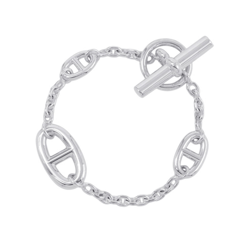 エルメス ブレスレット シェーヌダンクル ファランドール SV925シルバー サイズST HERMES ジュエリー 【安心保証】 【中古】 エルメス ファランドール HERMES 中古