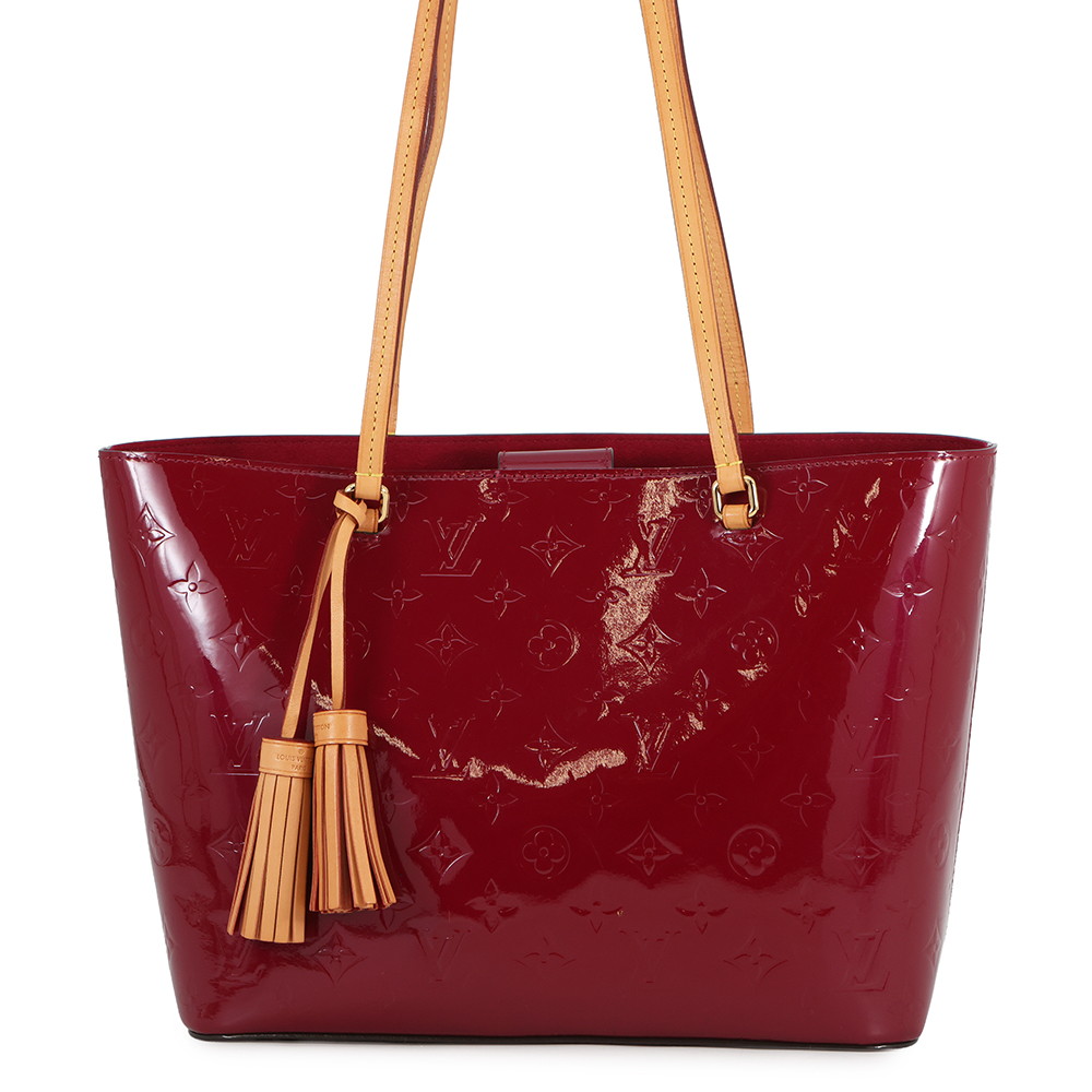 ルイヴィトン トートバッグ モノグラム・ヴェルニ ロング・ビーチPM M90480 LOUIS VUITTON ポーチ付き 【安心保証】 【中古】 ルイ・ヴィトン モノグラム バッグ レディース LOUIS VUITTON BAG