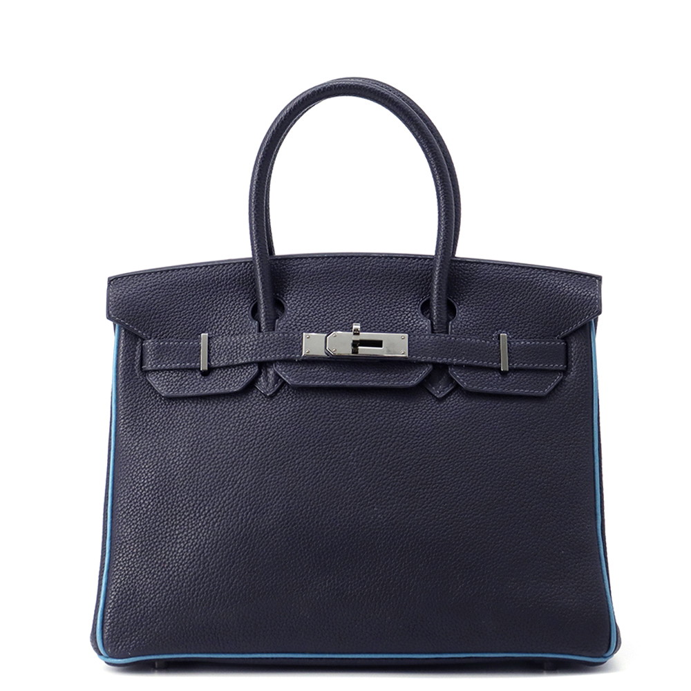 エルメス バーキン30 ヴェルソ ブルーインディゴ/ブルージーン/ルテニウム金具 トゴ □I刻印 HERMES Birkin ハンドバッグ 【安心保証】 【中古】 エルメス バーキン エルメス バッグ エルメス レディース HERMES Birkin HERMES BAG