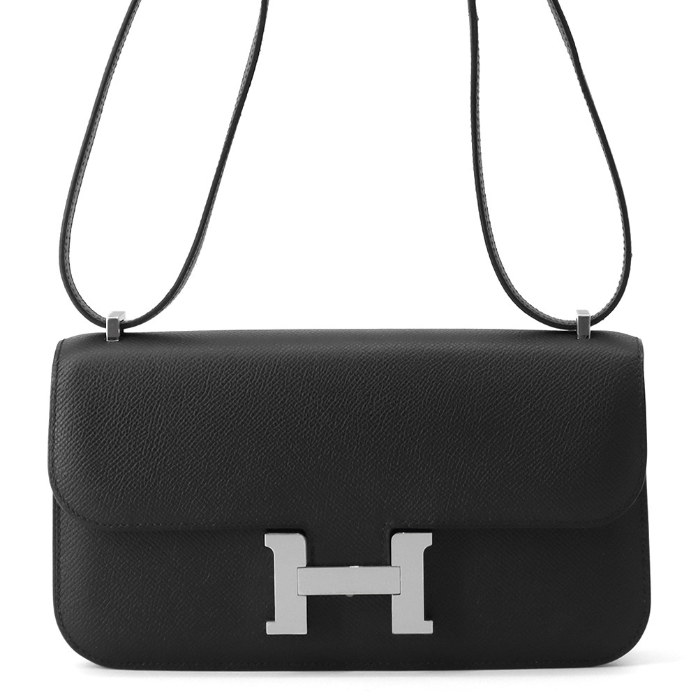 エルメス コンスタンス エラン ミロワール ブラック/シルバー金具 エプソン K刻印 黒 エルメス バッグ エルメス HERMES BAG
