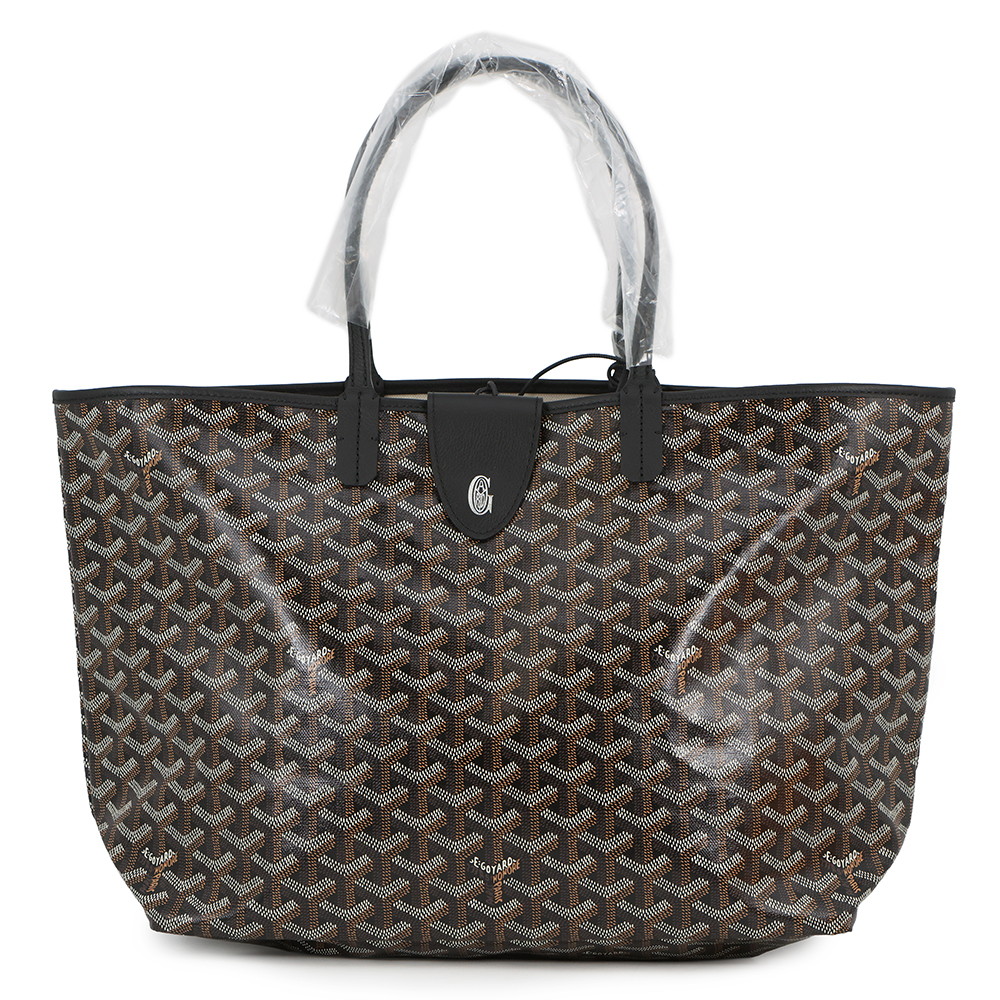 ゴヤール トートバッグ サンルイPM PVC レザー STLCROPMLTY01CL01P GOYARD ポーチ付き 黒 ゴヤール バッグ GOYARD BAG