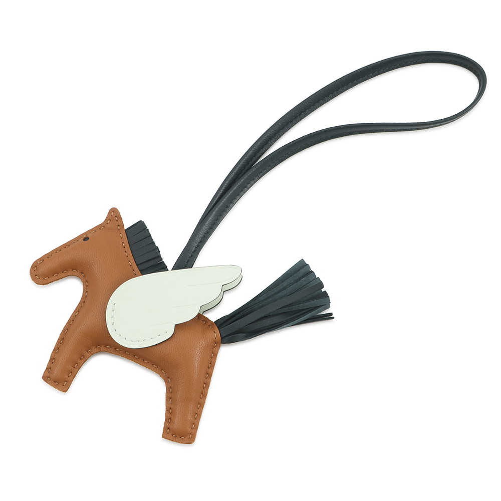 エルメス バッグチャーム ロデオPM ペガサス ゴールド/ヴェールシプレ/ヴェールフィズ ラムスキン U刻印 HERMES 【中古】 エルメス チャーム HERMES