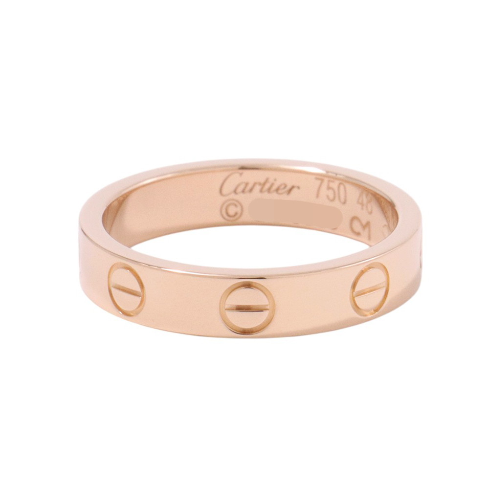 カルティエ リング ミニ ラブ スモールモデル SM K18PGピンクゴールド リングサイズ48 B4085200 Cartier ジュエリー 【安心保証】 【中古】 カルティエ リング Cartier 中古
