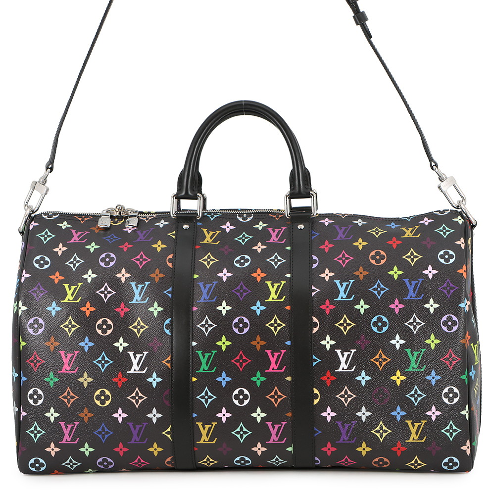 【半期決算大売り出し執り行なう中】 ルイヴィトン ボストンバッグ モノグラム・マルチ色つや LV x TM キーポル・バンドリエール50 M13745 村上隆 共同研究 【楽になること引きうける】 【中古】  ルイ・ヴィトン モノグラム ルイ ヴィトン 御徒面子 ルイ ヴィトン LOUIS VUITTON BAG