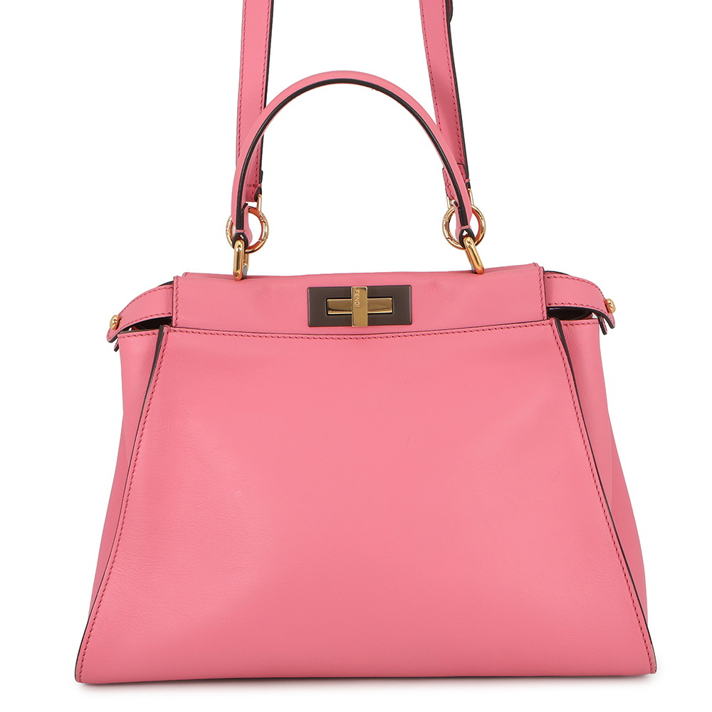 フェンディ ハンドバッグ ピーカブー レギュラー レザー 8BN290 FENDI 2way ショルダー 【安心保証】 【中古】 フェンディ バッグ FENDI BAG