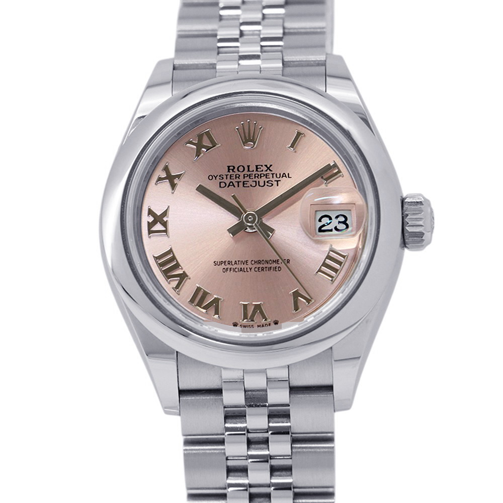 ロレックス レディ デイトジャスト28 279160 ROLEX レディース 腕時計 ピンク文字盤 ローマン 【安心保証】 【中古】 ロレックス レディデイトジャスト ROLEX ロレックス 中古 471,240円