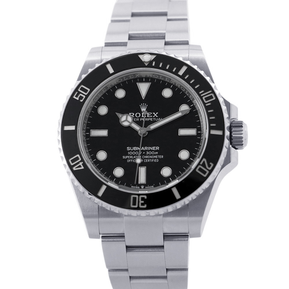 ロレックス サブマリーナ ノンデイト ランダムシリアル ルーレット 124060 ROLEX 腕時計 ウォッチ 黒文字盤 【安心保証】 【中古】 ロレックス サブマリーナ ROLEX ロレックス 中古