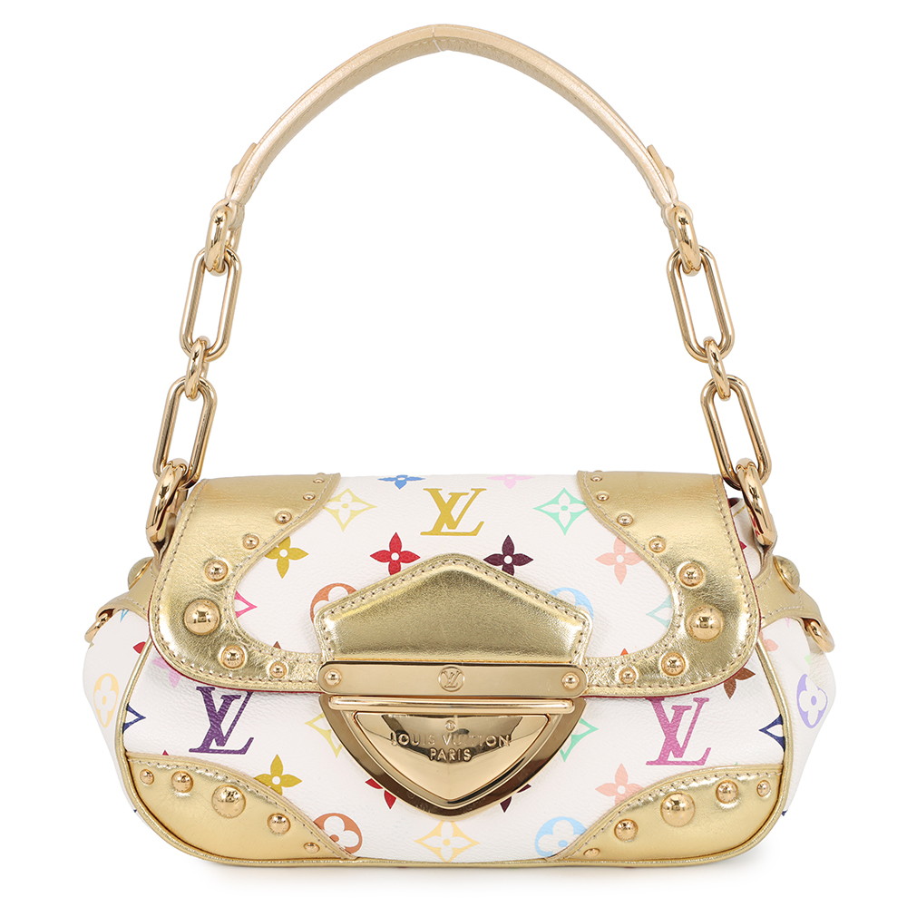 ルイヴィトン ハンドバッグ モノグラム・マルチカラー マリリン・オール M40206 LOUIS VUITTON 白 ホワイト 【安心保証】 【中古】 ルイ・ヴィトン モノグラム バッグ LOUIS VUITTON BAG