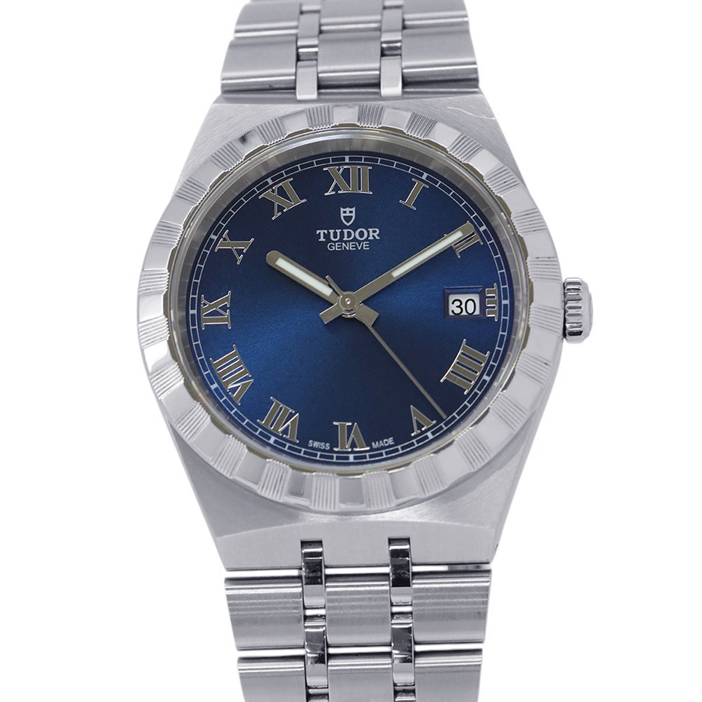 チュードル ロイヤル M28500-0005 TUDOR チューダー 腕時計 ブルー文字盤 【安心保証】 【中古】 チュードル ロイヤル TUDOR チュードル 中古