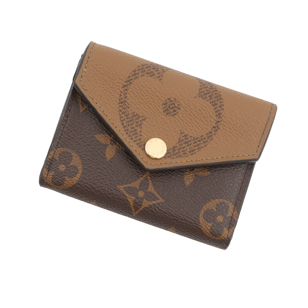 ルイヴィトン 三つ折り財布 モノグラム/モノグラム・リバース ポルトフォイユ・ゾエ M80725 LOUIS VUITTON ヴィトン 財布 黒 【安心保証】 【中古】 ルイ・ヴィトン モノグラム ルイ ヴィトン 三つ折り財布 財布 ルイ ヴィトン LOUIS VUITTON WALLET
