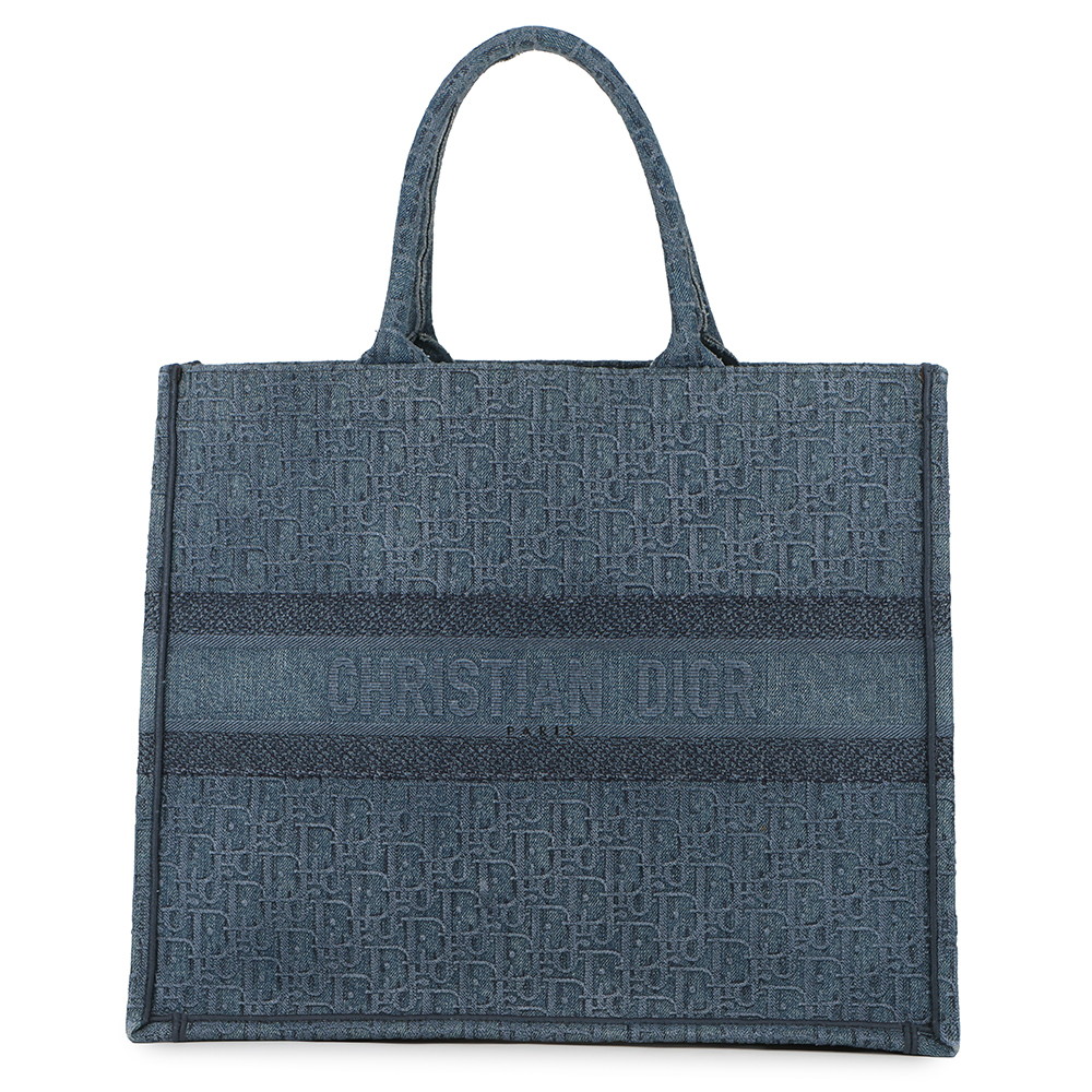 クリスチャン・ディオール トートバッグ オブリーク ブックトート ラージ デニム M1286ZWAL Christian Dior トロッター 【安心保証】 【中古】 クリスチャン・ディオール バッグ Christian Dior BAG