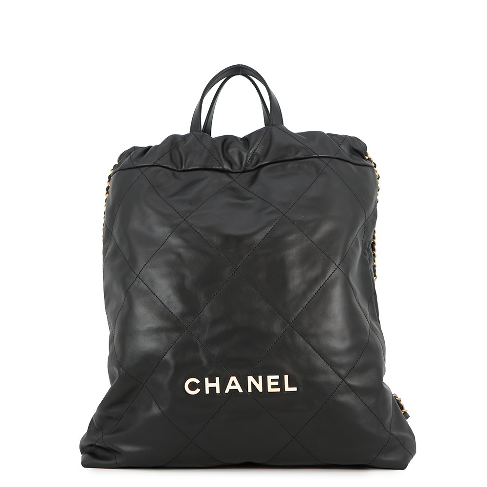 シャネル リュック シャネル22 ラージ レザー AS3313 CHANEL バックパック バッグ 黒 【安心保証】 【中古】 シャネル バッグ レディース CHANEL BAG｜ブランド腕時計専門店タイムゾーン