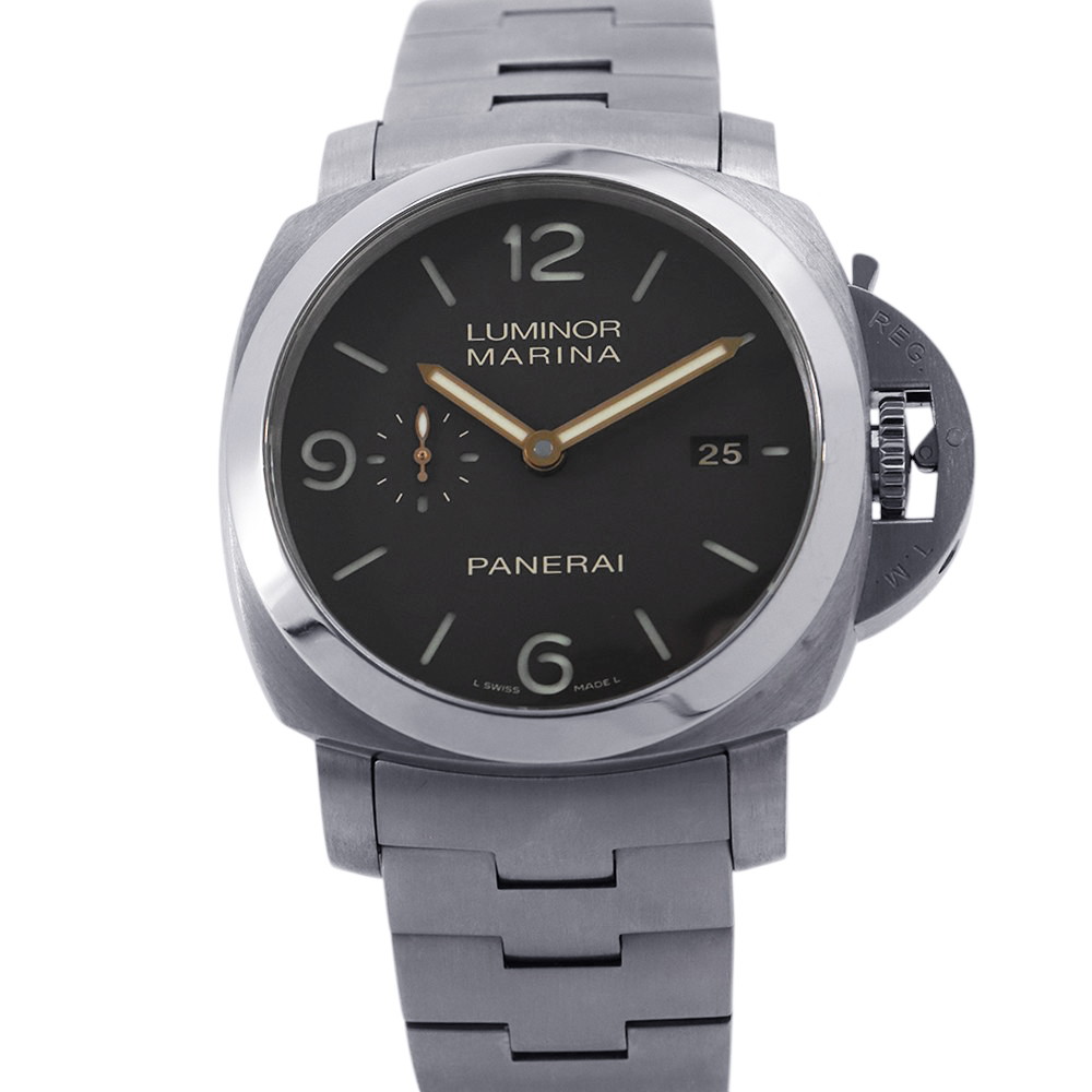 パネライ ルミノール マリーナ 1950 3デイズ PAM00352 PANERAI 腕時計 ブラウン文字盤 【安心保証】 【中古】 パネライ ルミノール PANERAI パネライ 中古