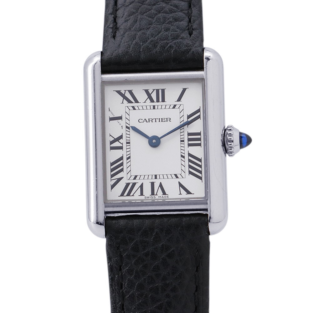 カルティエ タンク マスト SM WSTA0042 Cartier 腕時計 シルバー文字盤 クォーツ 【安心保証】 【中古】 カルティエ タンク マスト Cartier カルティエ 中古