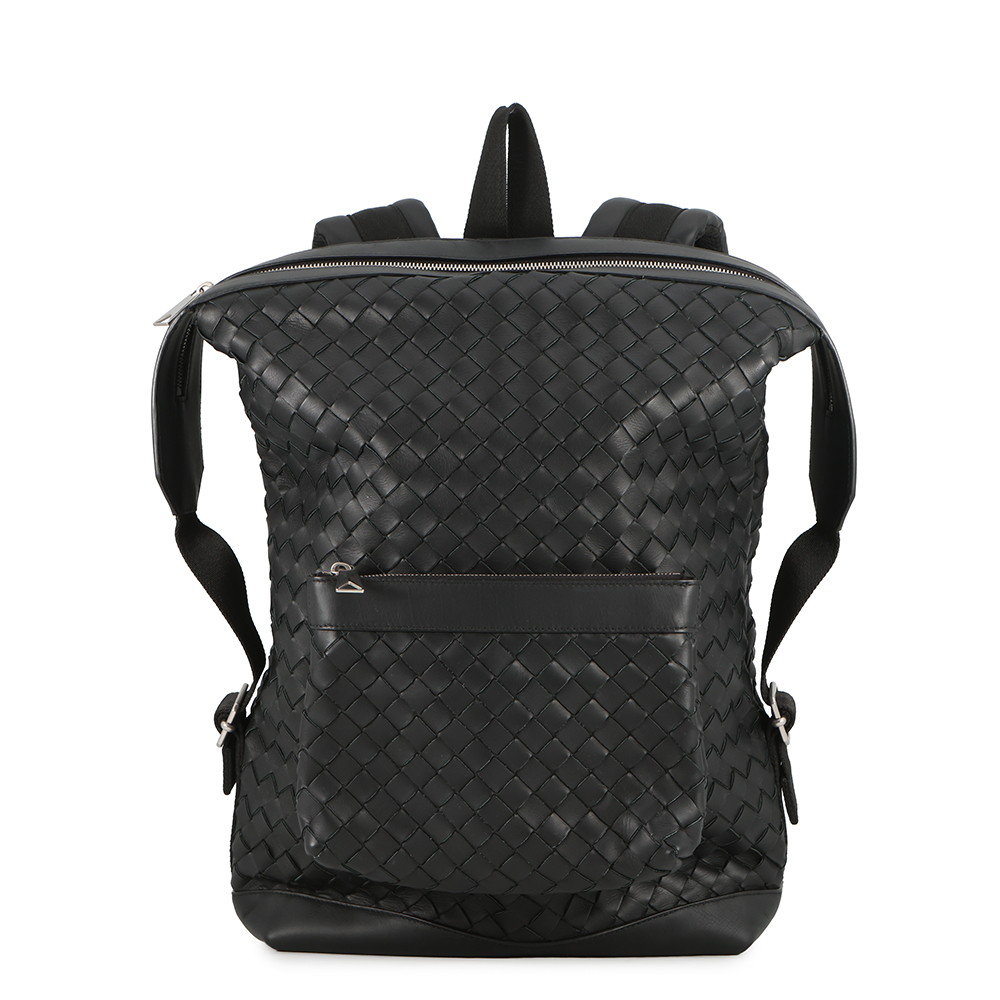 ボッテガヴェネタ リュック イントレチャート バックパック レザー 653118 BOTTEGA VENETA 黒 メンズ 【安心保証】 【中古】 ボッテガヴェネタ バッグ ボッテガヴェネタ メンズ BOTTEGA VENETA BAG