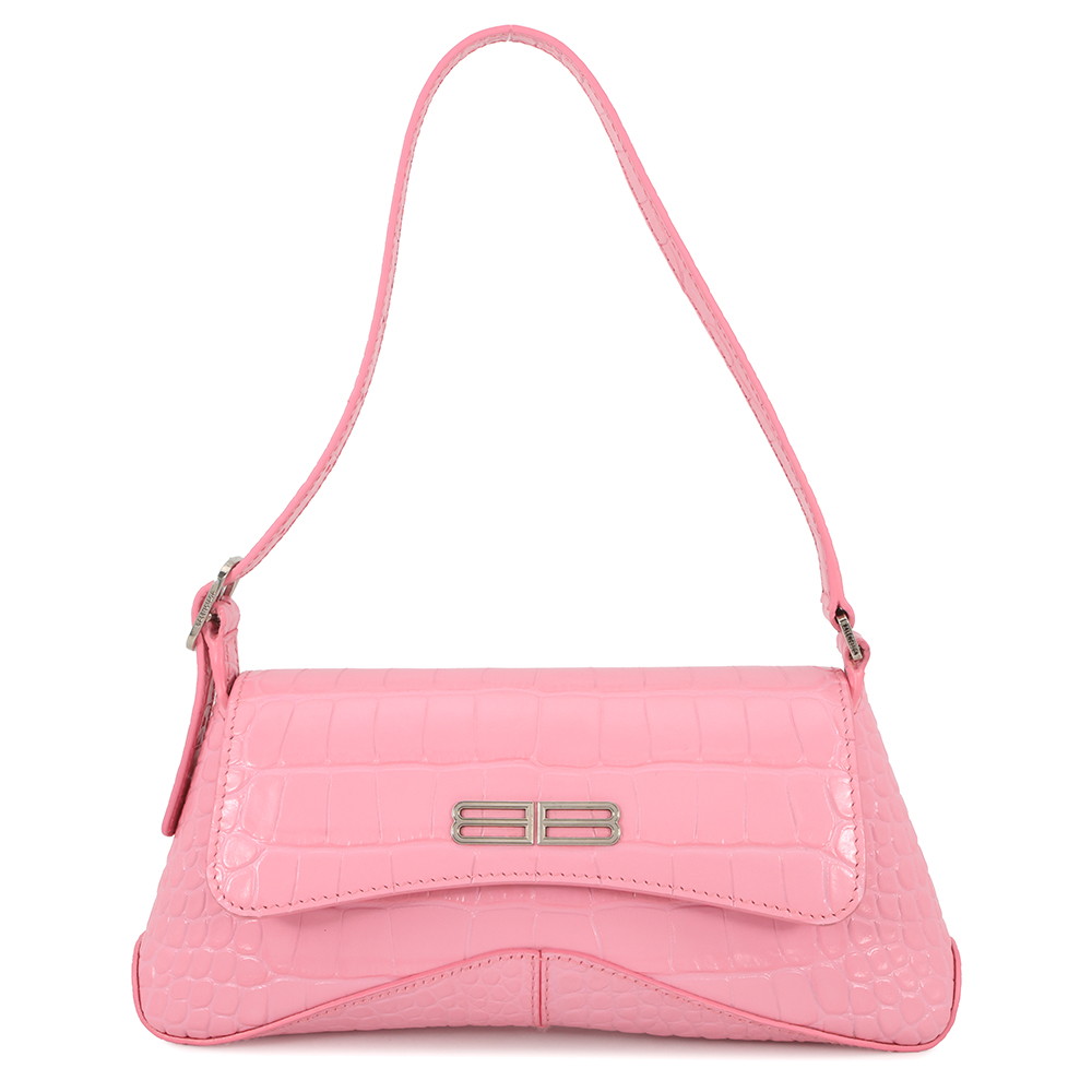 バレンシアガ ショルダーバッグ XX スモール クロコ型押しレザー 695645 BALENCIAGA 2way 【中古】  バレンシアガ バッグ レディース BALENCIAGA BAG