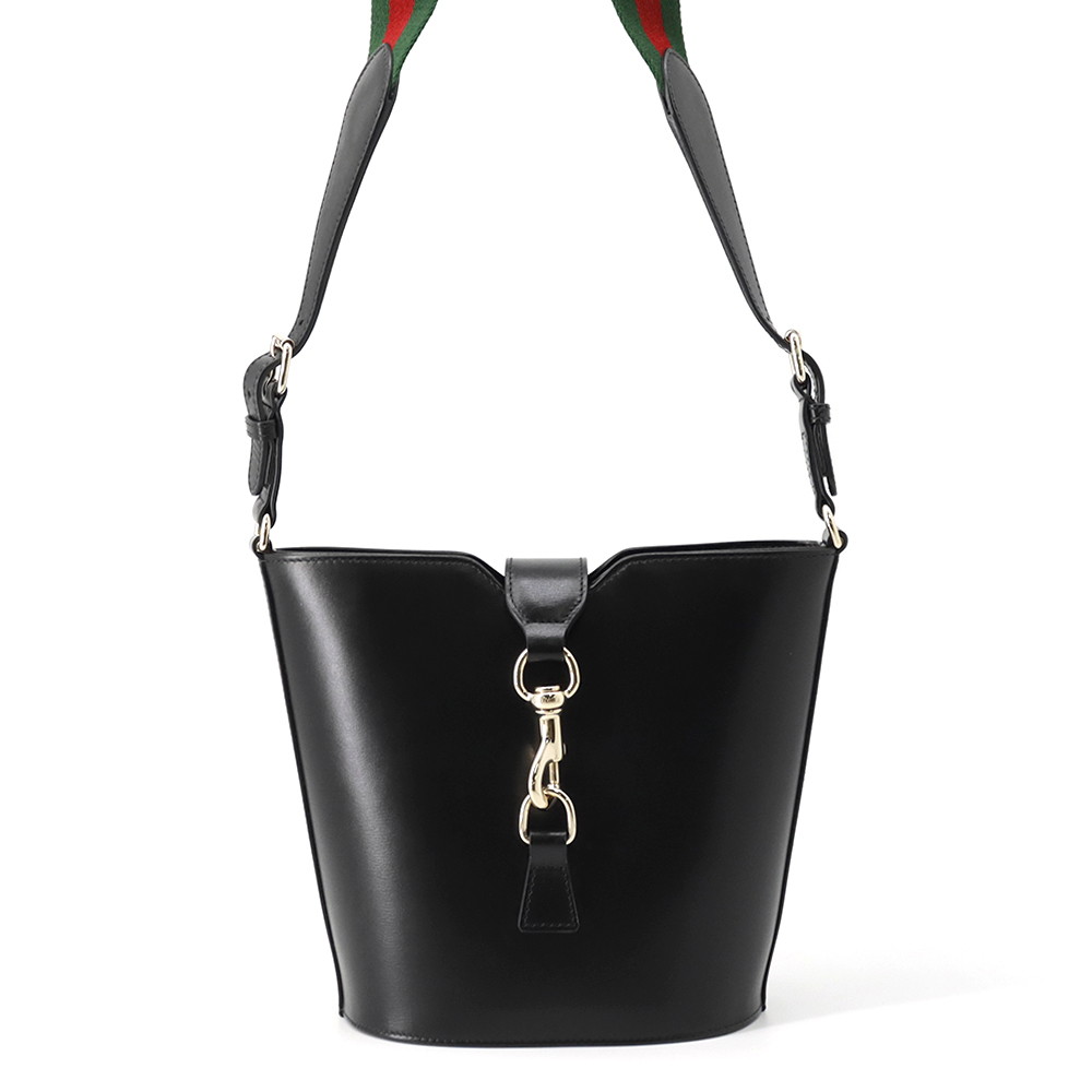 グッチ ショルダーバッグ バケットバッグ キャンバス レザー 782908 GUCCI 黒 【安心保証】 【中古】 グッチ バッグ GUCCI BAG