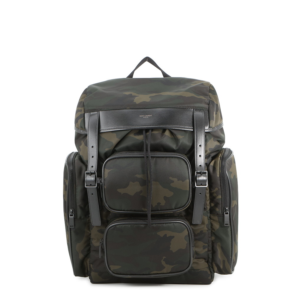 サンローランパリ うしろ側容器に並べる HUNT 化けの皮 ナイロン 437110 背嚢 御徒面子 【中古】  サンローランパリ 御徒面子 SAINT LAURENT PARIS BAG
