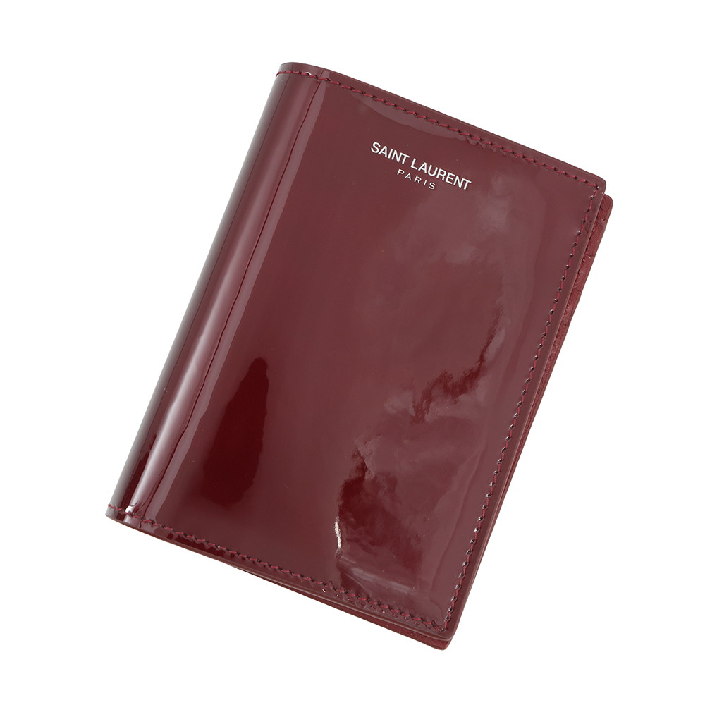 サンローランパリ 二つ折り札入れ クレジットカードウォレット 専売特許なめし革 668726 SAINT LAURENT PARIS 【中古】  サンローランパリ 札入れ レディース SAINT LAURENT PARIS WALLET