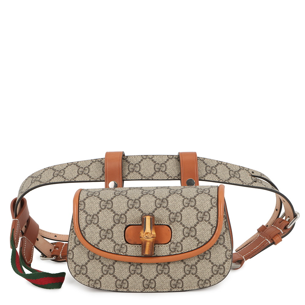 グッチ ウエストバッグ GGスプリーム バンブー1947 ミニ 681137 GUCCI バッグ 【安心保証】 【中古】 グッチ バッグ GUCCI BAG｜ブランド腕時計専門店タイムゾーン
