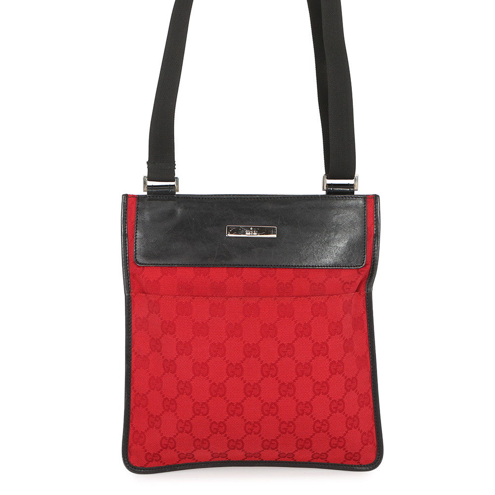 グッチ ショルダーバッグ GGキャンバス レザー 0190348 GUCCI 黒 【安心保証】 【中古】 グッチ バッグ GUCCI BAG|ブランド腕時計専門店タイムゾーン