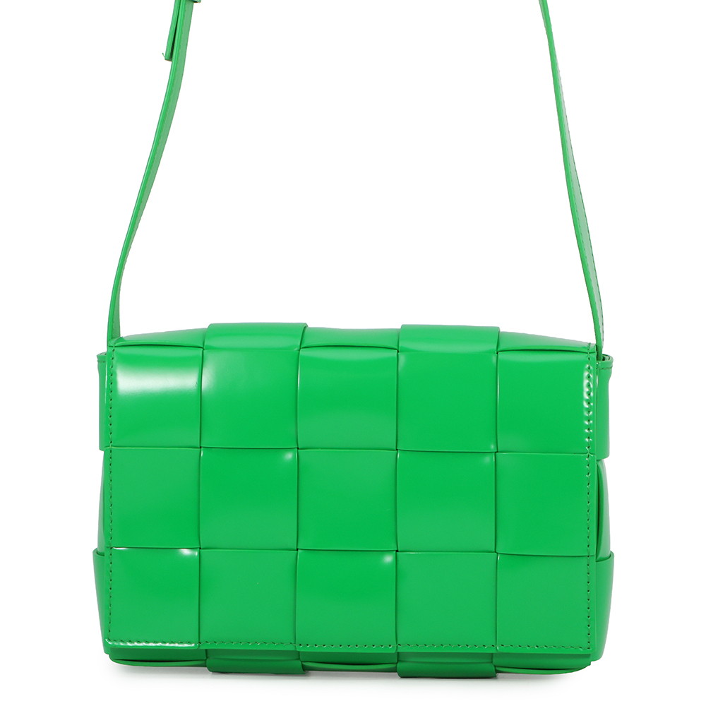 ボッテガヴェネタ ショルダーバッグ マキシイントレチャート カセット BOTTEGA VENETA グリーン 【安心保証】 【中古】  ボッテガヴェネタ バッグ BOTTEGA VENETA BAG
