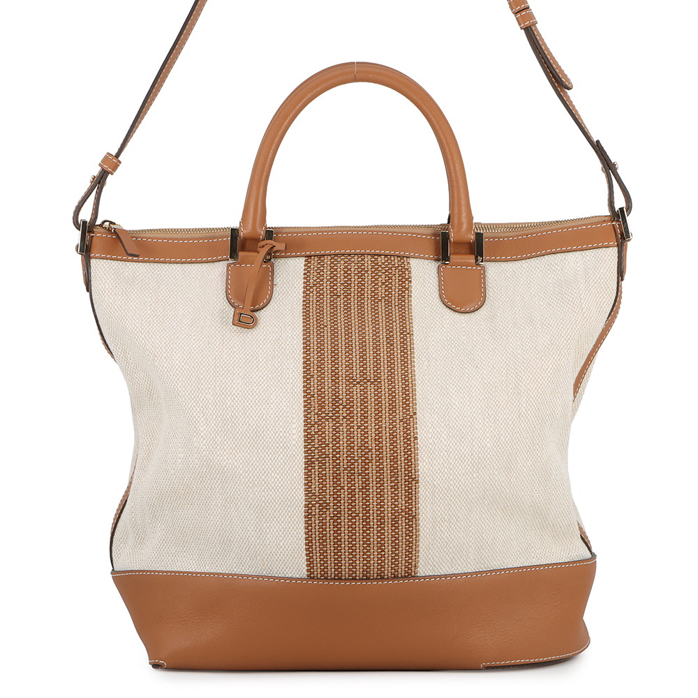 デルヴォー トートバッグ エブリーD キャンバス レザー DELVAUX 2way 【安心保証】 【中古】 デルヴォー バッグ DELVAUX BAG｜ブランド腕時計専門店タイムゾーン